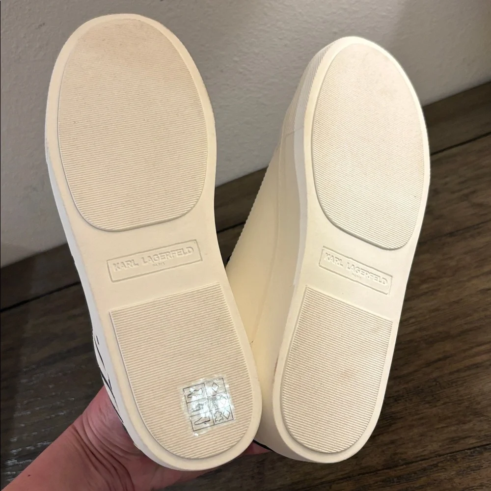NEW [Karl Lagerfeld] Candace Signature Logo Sneakers Black/White Women’s 6 & 6.5 - Picture 12 of 12